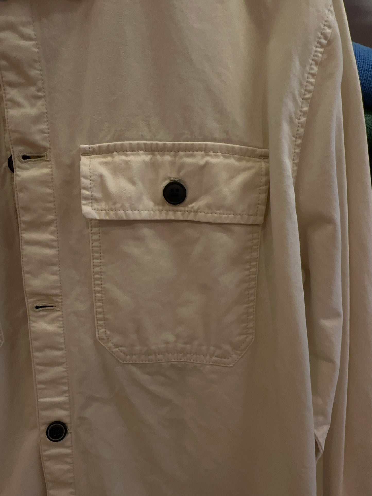 XXL - Barbour International Beige Button-Up Overshirt Jacket