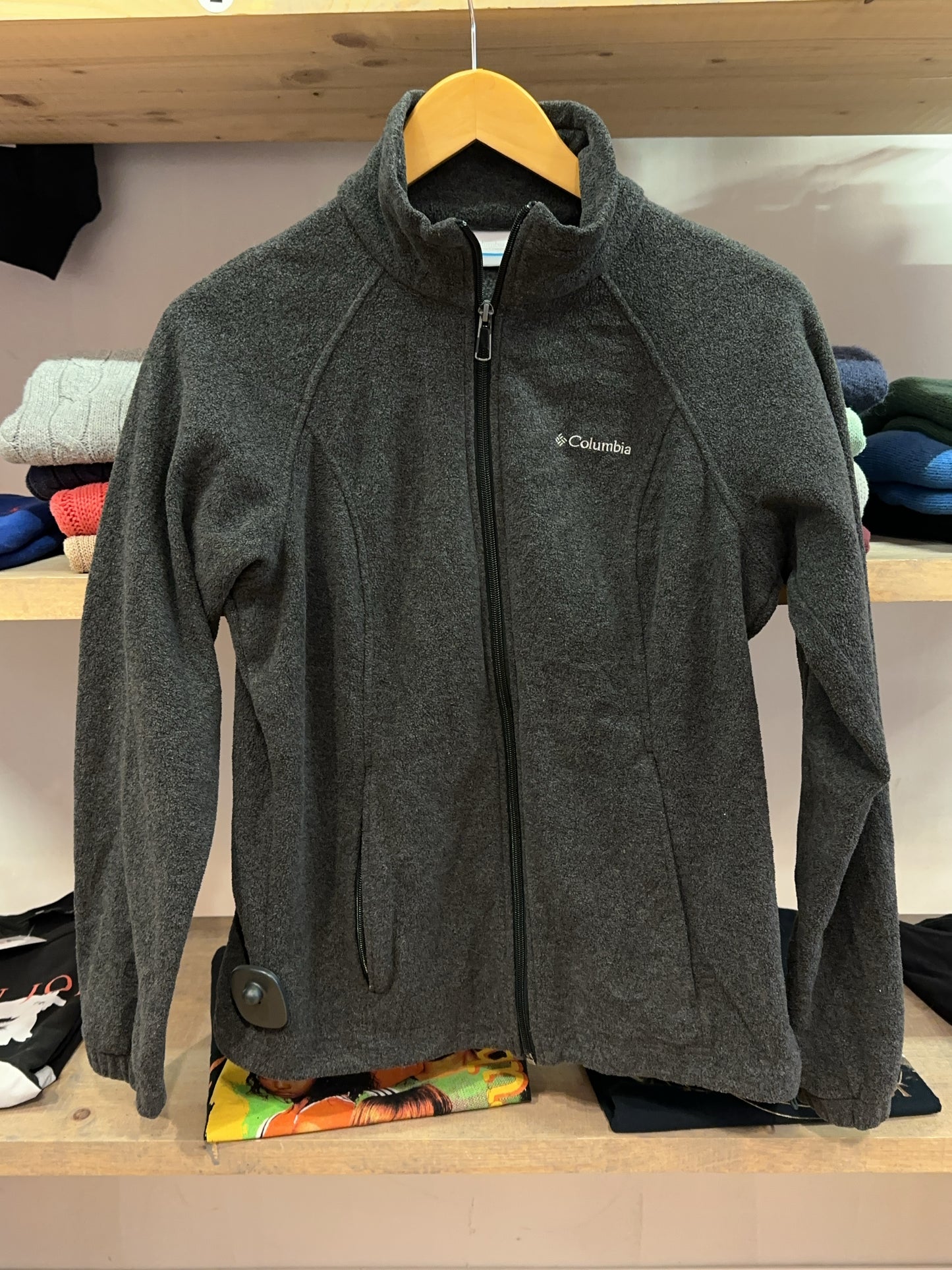 Columbia Charcoal Full-Zip Fleece Jacket - S