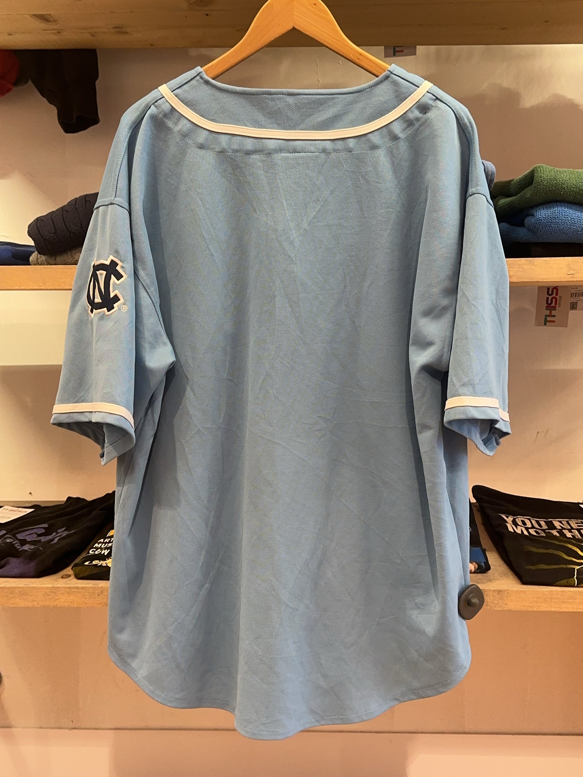 XL - North Carolina Tar Heels Light Blue Baseball Jersey