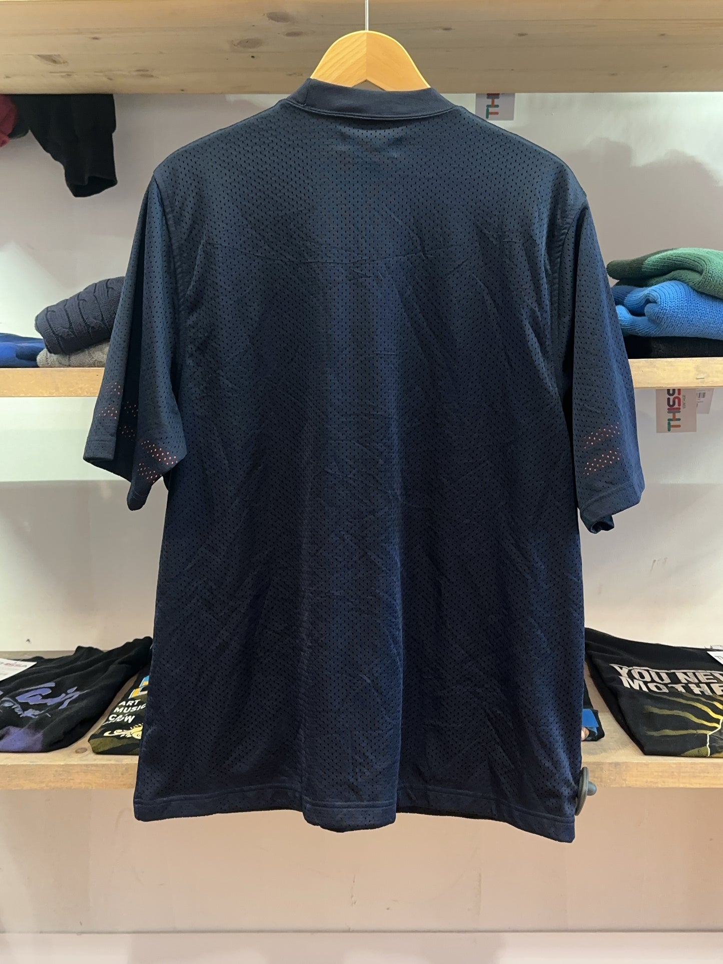 L - WindRiver Navy Mesh Short Sleeve T-Shirt