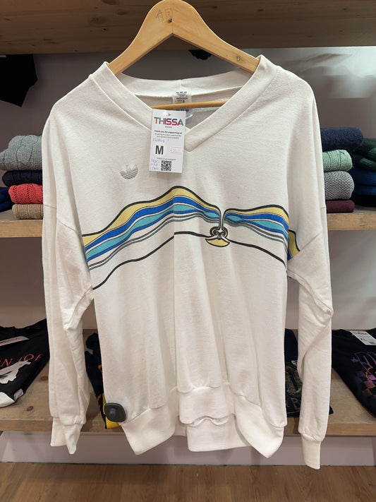 Vintage Adidas Tennis Graphic Sweatshirt - M