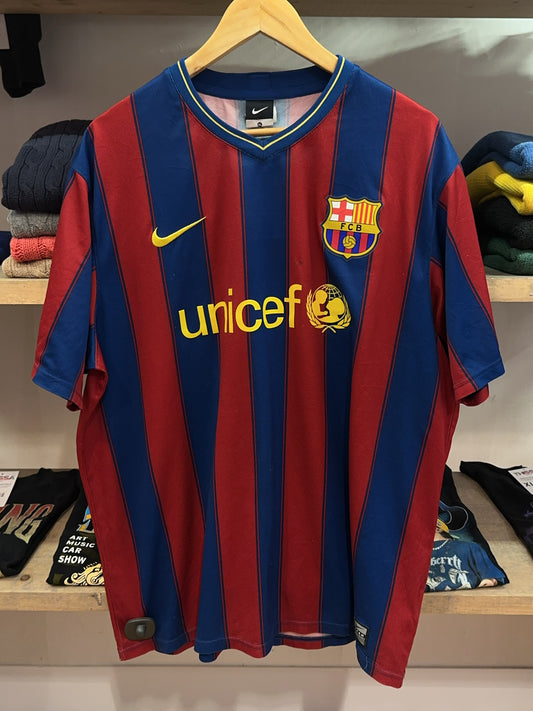 2009-2010 FC Barcelona Nike Home Football Shirt - XL