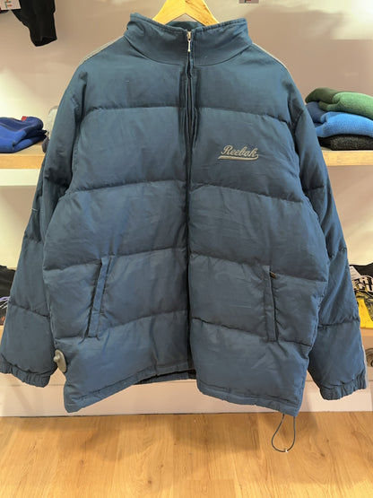 XXL - Vintage 1990's Reebok Spell Out Down Puffer Jacket Retro