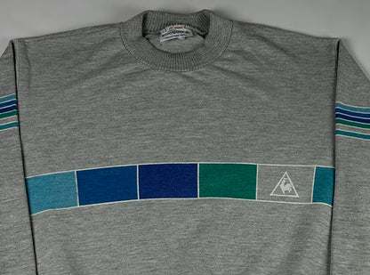 L - 1980's Le Coq Sportif Yannick Noah Tennis Sweatshirt
