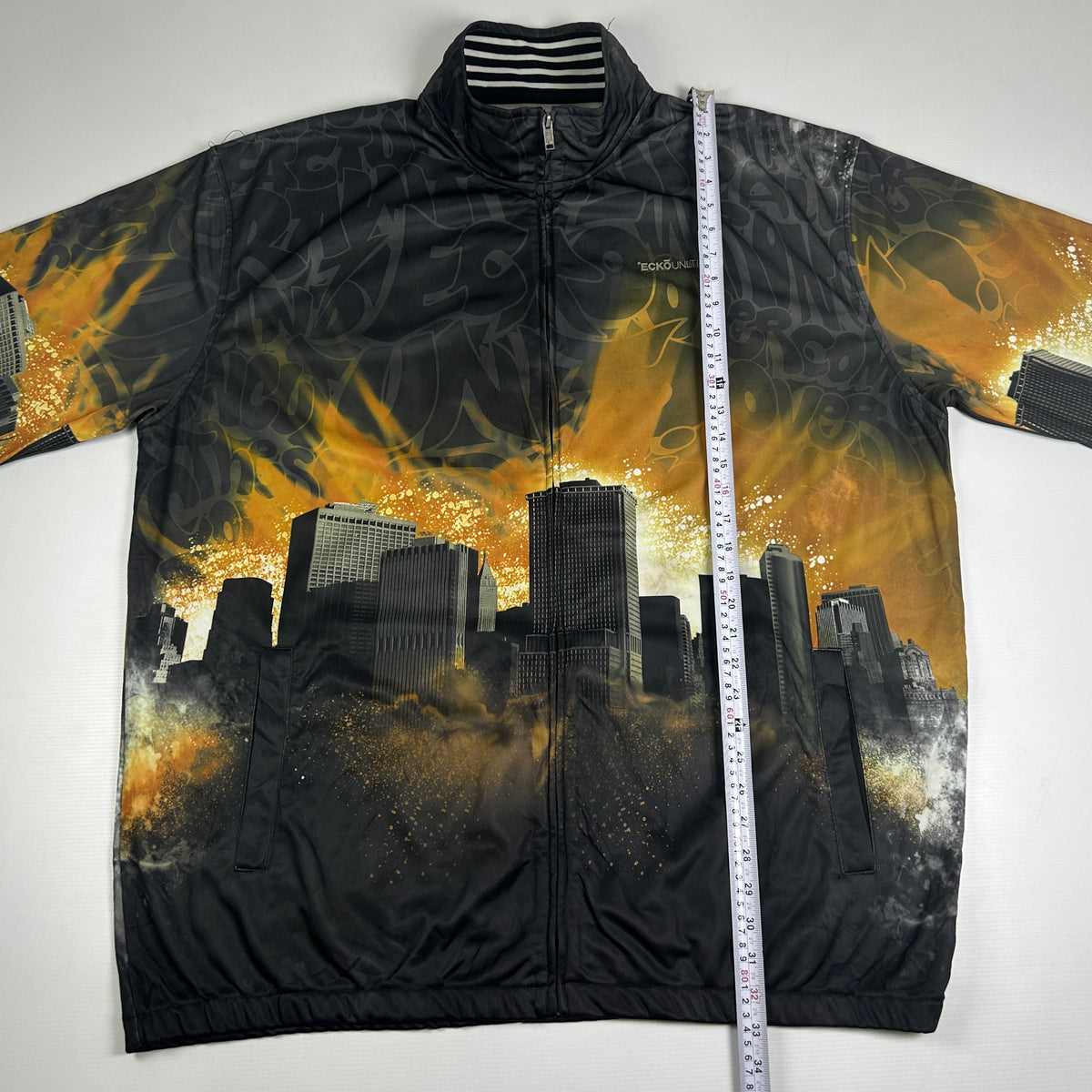 3XL - Vintage 2000's Ecko Unltd Cityscape Windbreaker Jacket