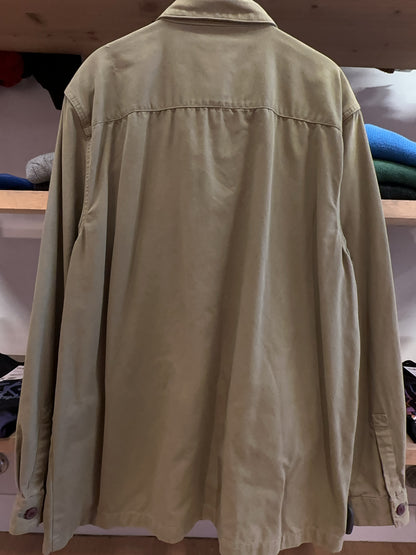 XXL - Barbour Beige Button-Up Overshirt Jacket