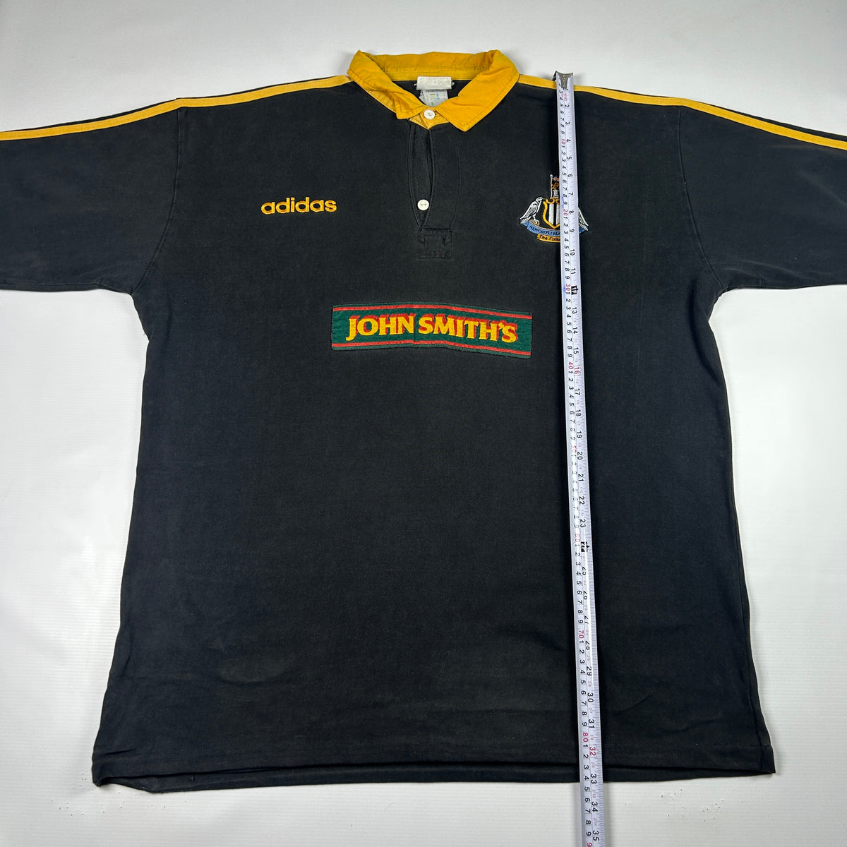 XL - 1997-1998 Adidas Newcastle Falcons Rugby Club Long Sleeve Polo Shirt