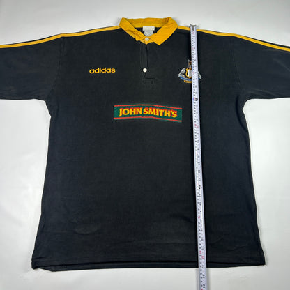 XL - 1997-1998 Adidas Newcastle Falcons Rugby Club Long Sleeve Polo Shirt
