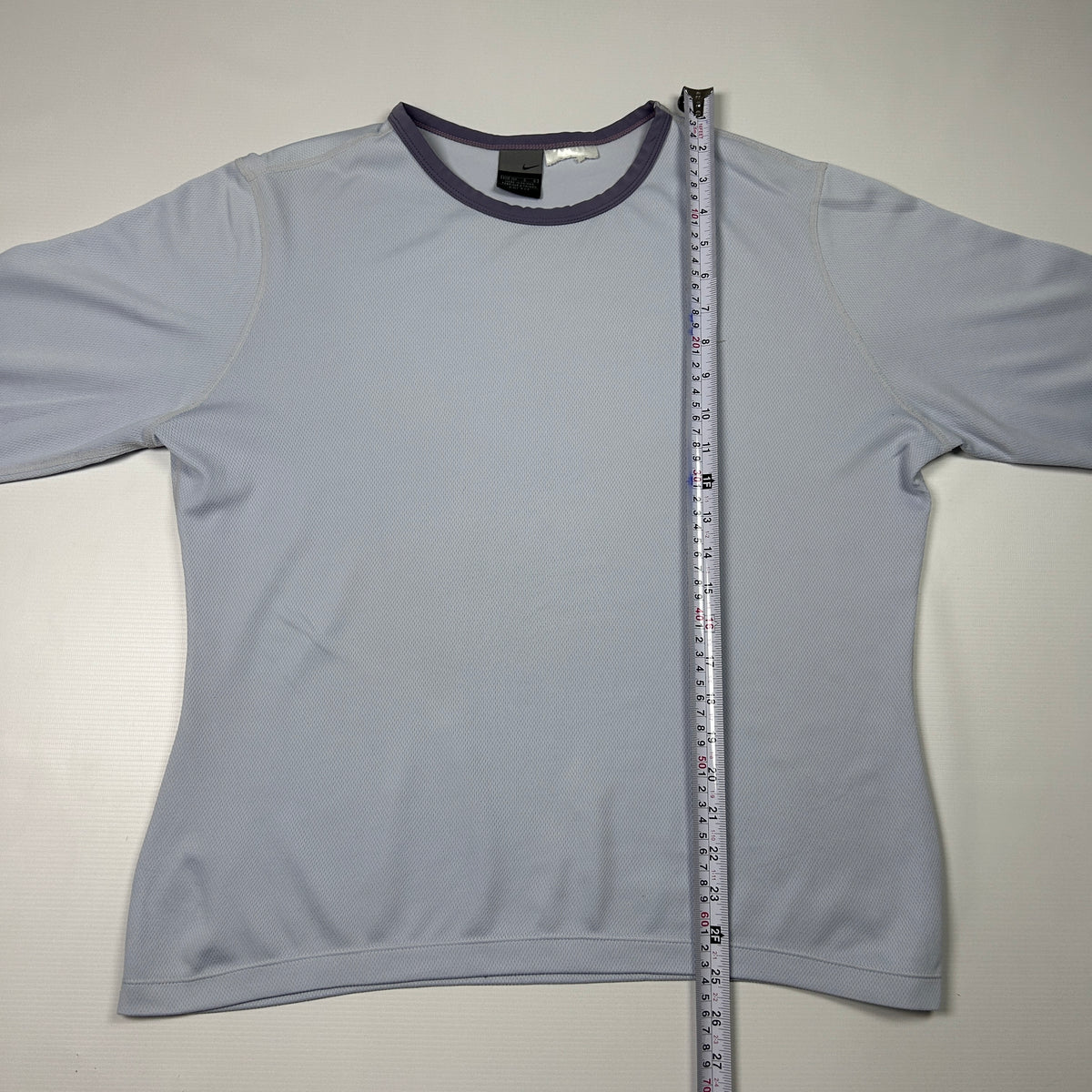 L - Nike 2000's Light Purple Mesh Long Sleeve Top