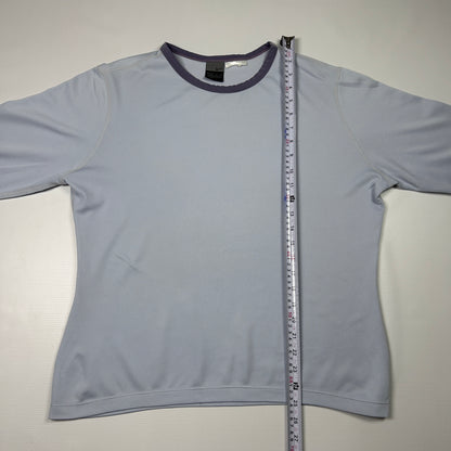 L - Nike 2000's Light Purple Mesh Long Sleeve Top