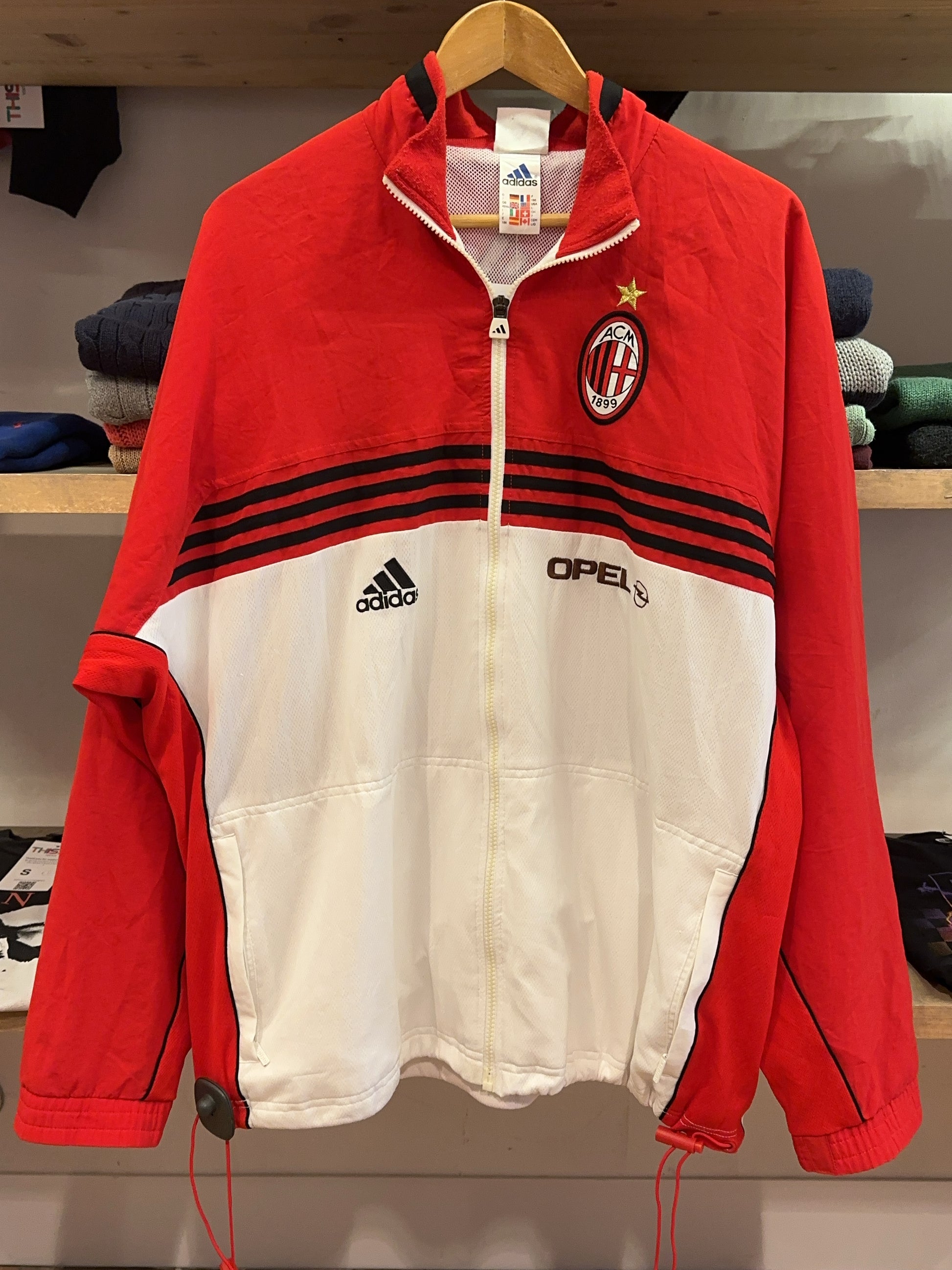 2000-2002 AC Milan Adidas Opel Track Jacket