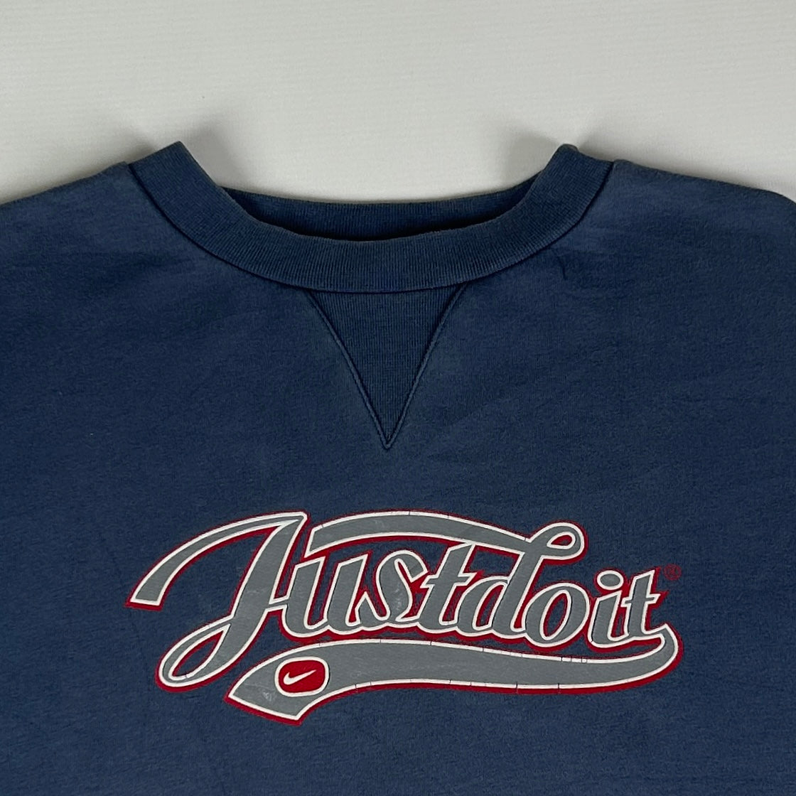 XXS - Nike Just Do It Navy Crewneck Sweatshirt