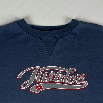 XXS - Nike Just Do It Navy Crewneck Sweatshirt