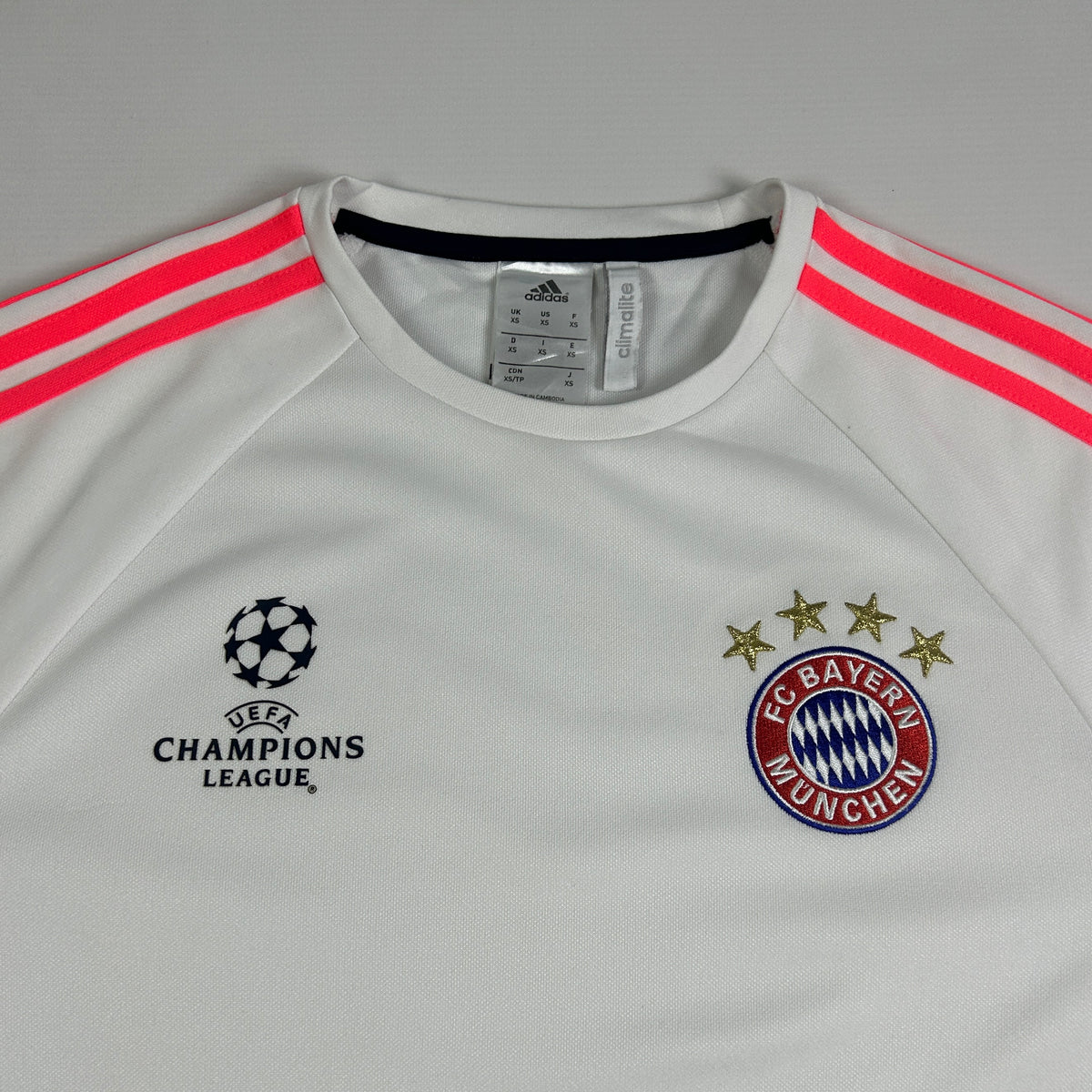 XS - 2015-2016 Adidas FC Bayern Munich Climalite Long Sleeve Training Top