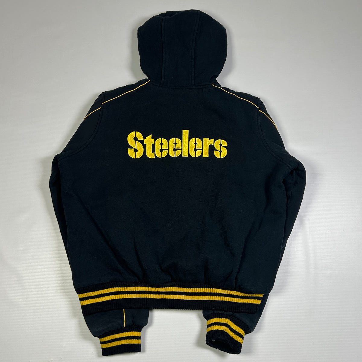 L - 2000's Pittsburgh Steelers NFL Women's Hooded Varsity Jacket