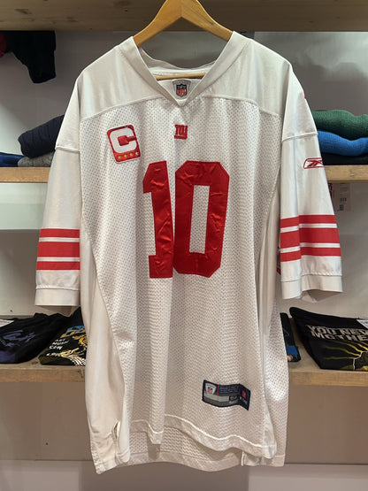 XXL - New York Giants Reebok Home Eli Manning 10 Captains Patch