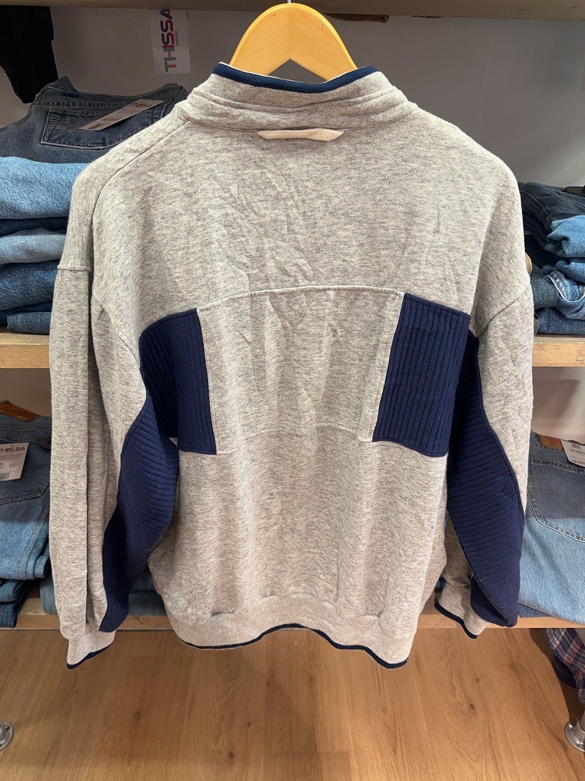 L - Vintage 1980's Nike Sports Classics Quarterzip Sweatshirt