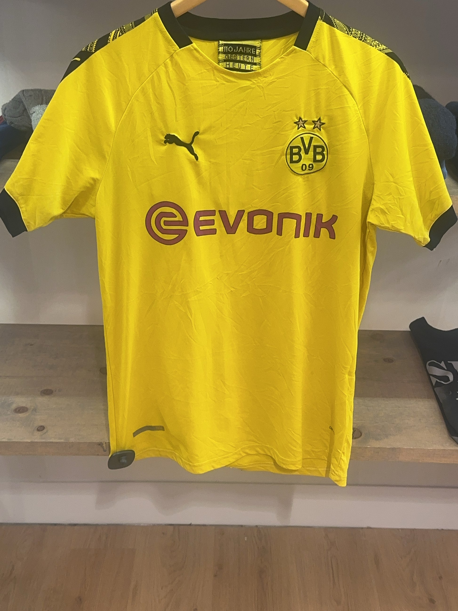 M - 2019/2020 Borussia Dortmund Puma Home Football Shirt