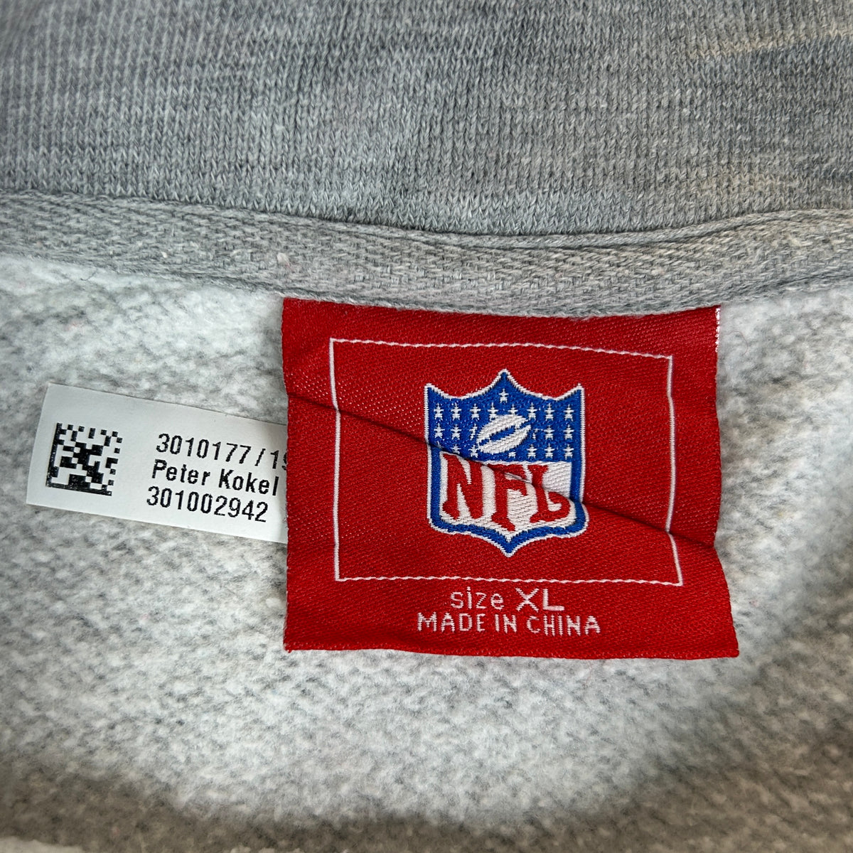 XL - Vintage 2000's Houston Texans NFL Gray V-Neck Sweatshirt