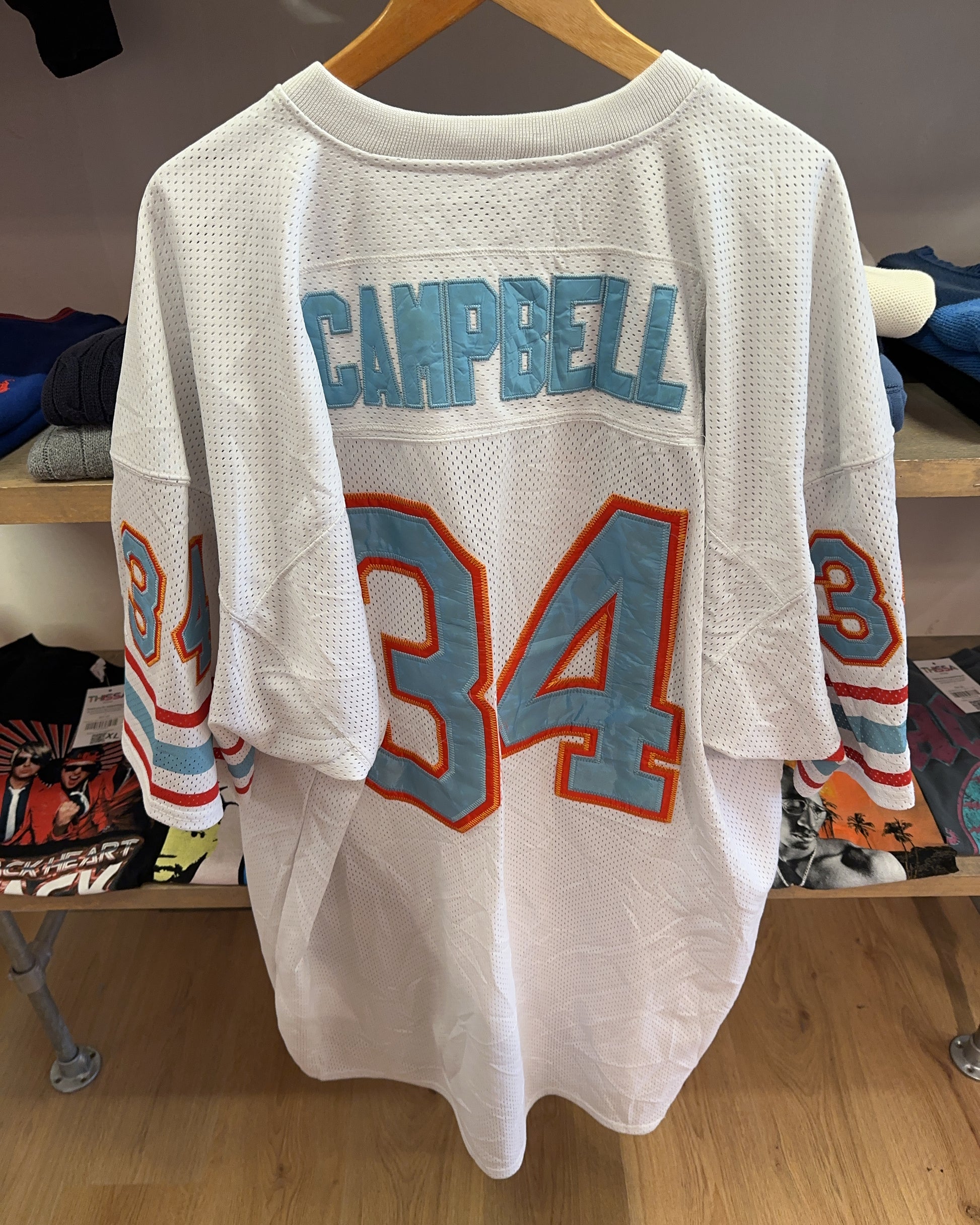 XXXL - Mitchell & Ness Houston Oilers Campbell 34 NFL Jersey