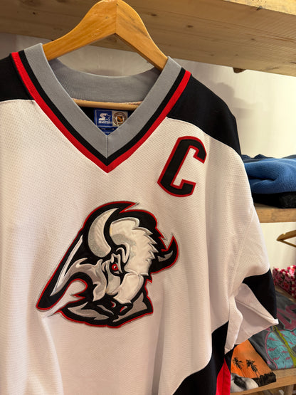 XL - Buffalo Sabras Pat LaFontaine Goathead Starter Icehockey Jersey nhl 16