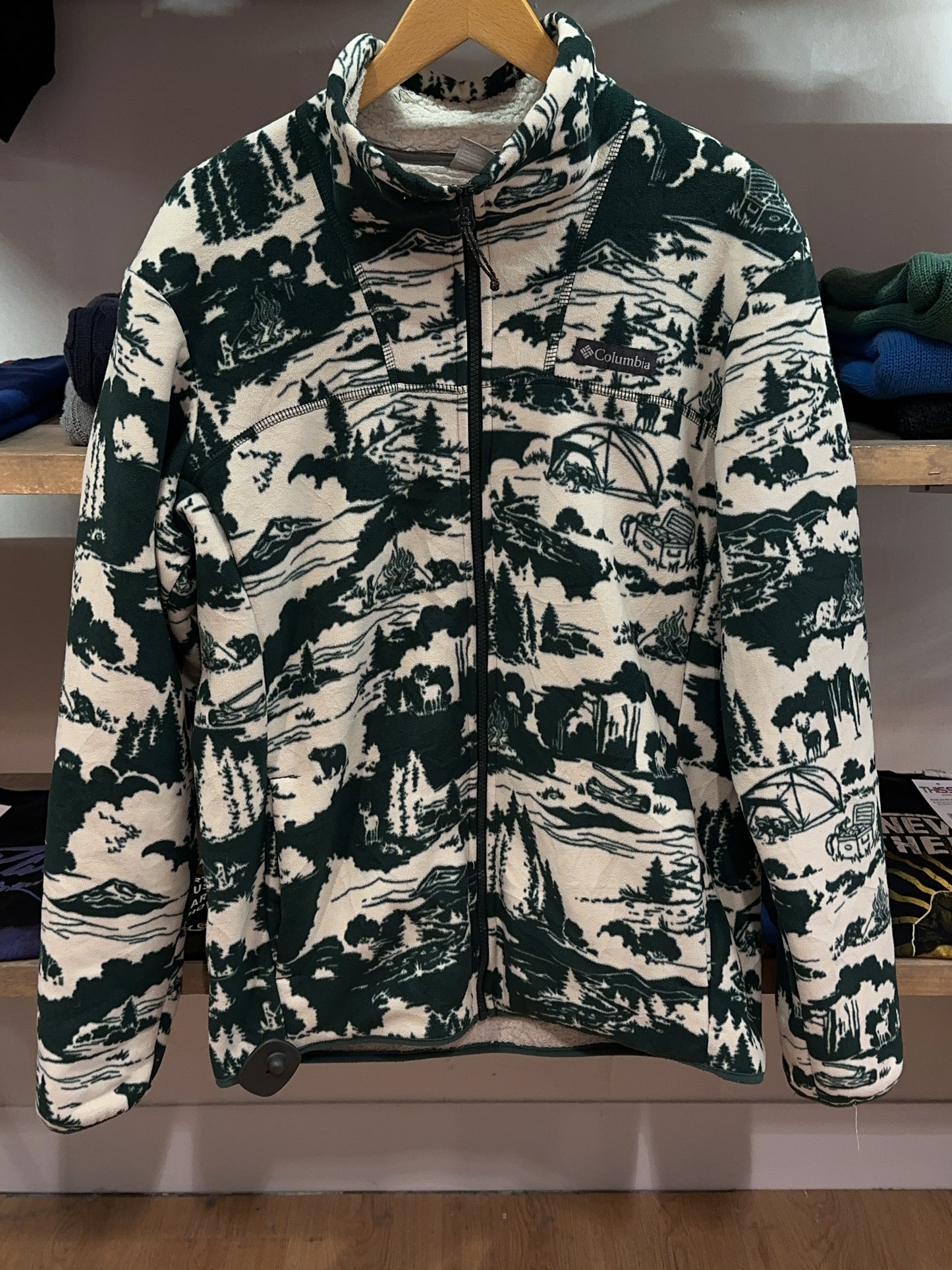 M - Columbia Polar Winter Pass Forest Fleece Jacket