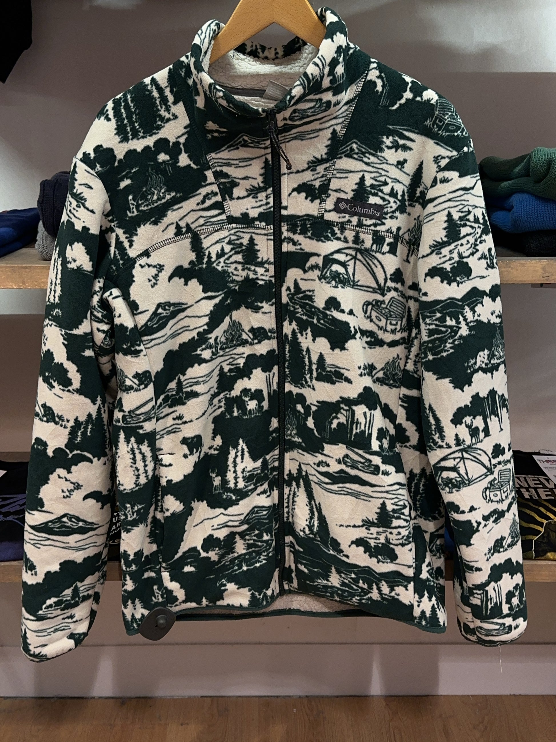 M - Columbia Polar Winter Pass Forest Fleece Jacket