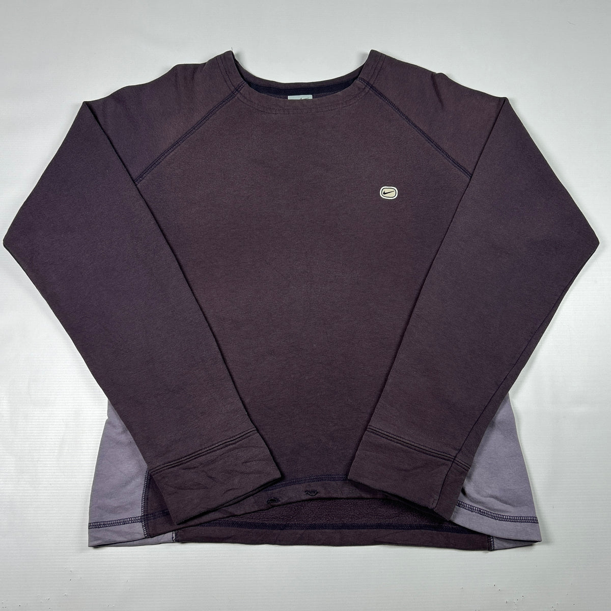 S - Nike 2000's Purple Long Sleeve Performance Top