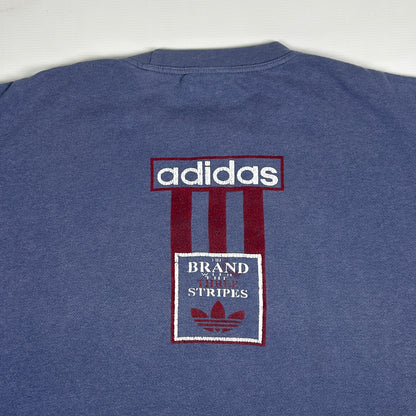 XXL - Vintage 1990's Adidas Brand with the three stripes Sweatshirt