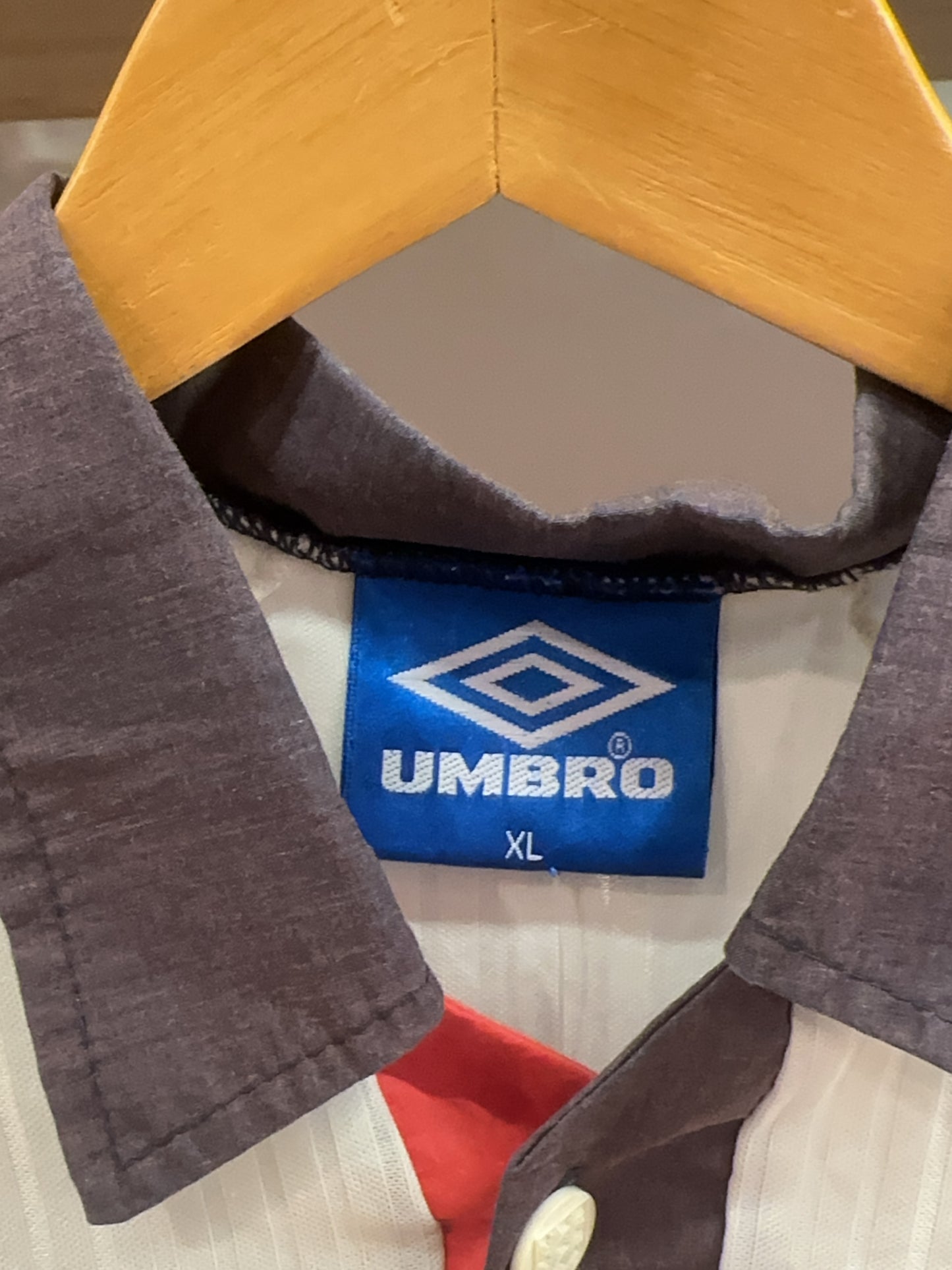1997-1999 England Umbro Home Football Shirt - XL