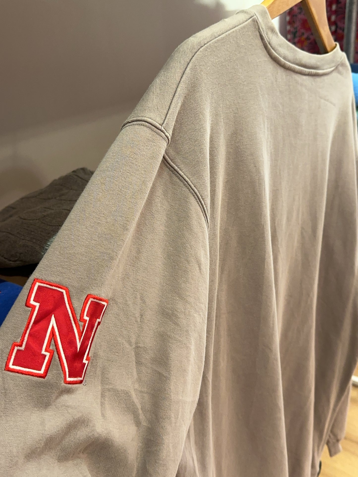 L - Vintage 2010's Adidas Nebraska Sweatshirt