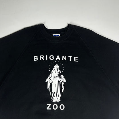 XL - Vintage 1990's Brigante Zoo Graphic Black Crewneck Sweatshirt