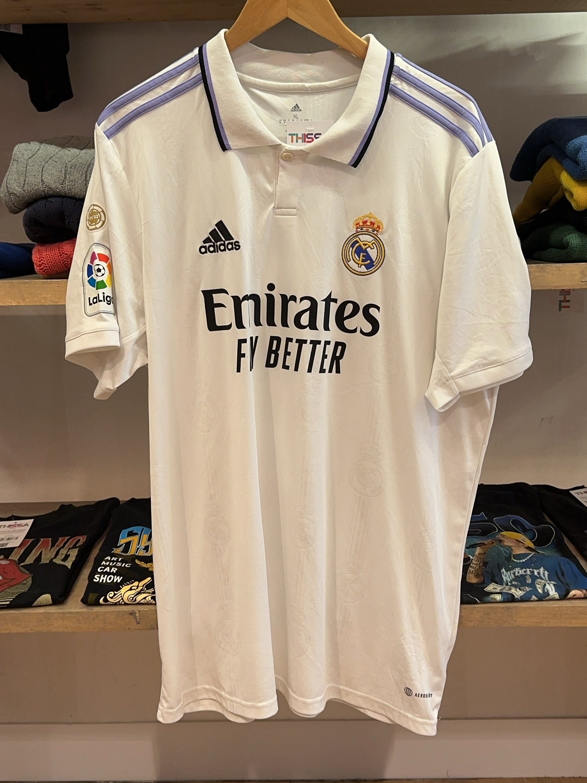 2022-2023 Real Madrid Adidas Home Football Shirt 9 - XL
