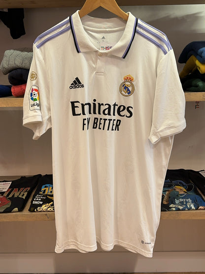 2022-2023 Real Madrid Adidas Home Football Shirt 9 - XL