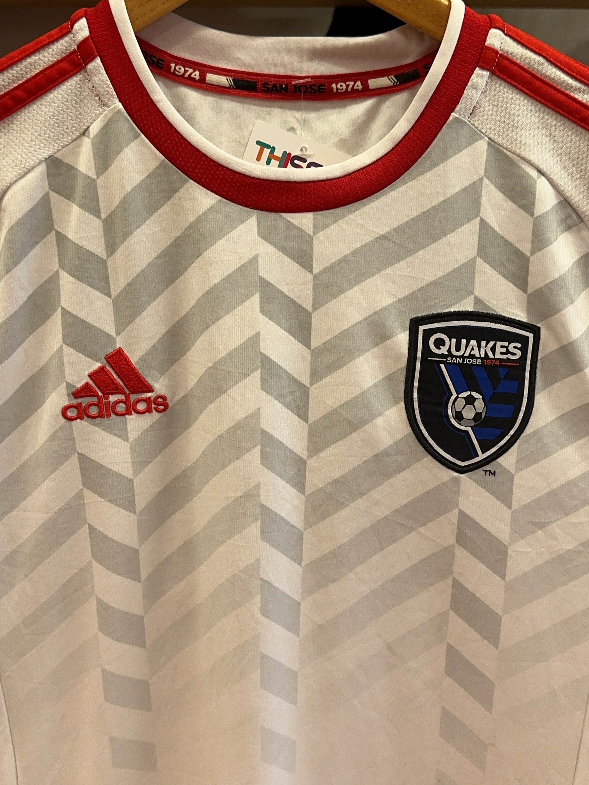2015 San Jose Earthquakes Adidas Away Football Shirt - S