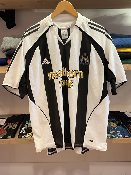 2005-2007 Newcastle United Adidas Home Football Shirt - L