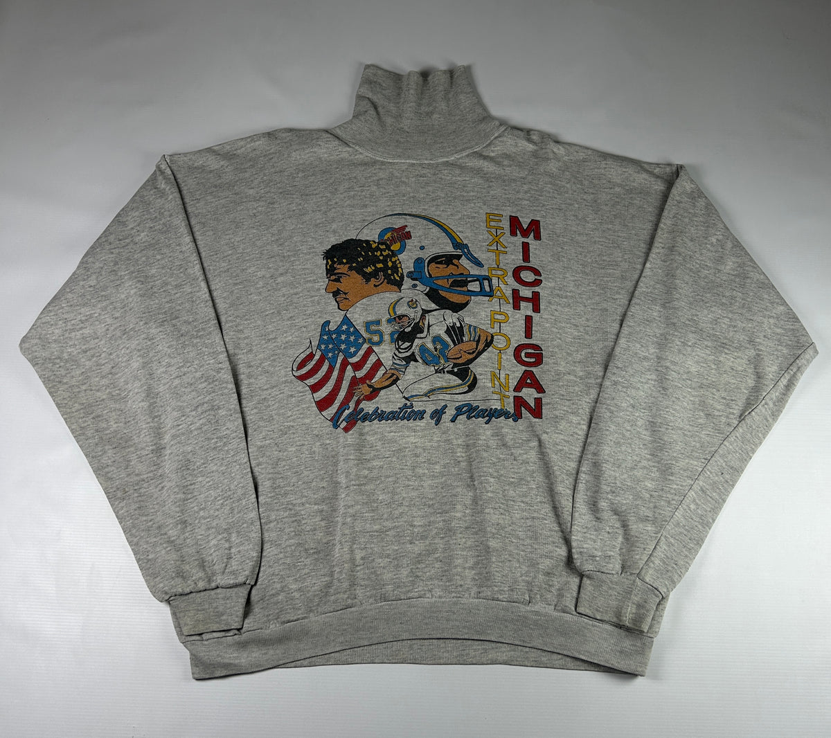 XL - 1990's Vintage Michigan Wolverines Turtleneck Sweatshirt