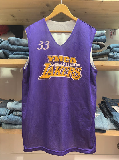 XL - YMCA Junior Lakers Purple Basketball Jersey #33