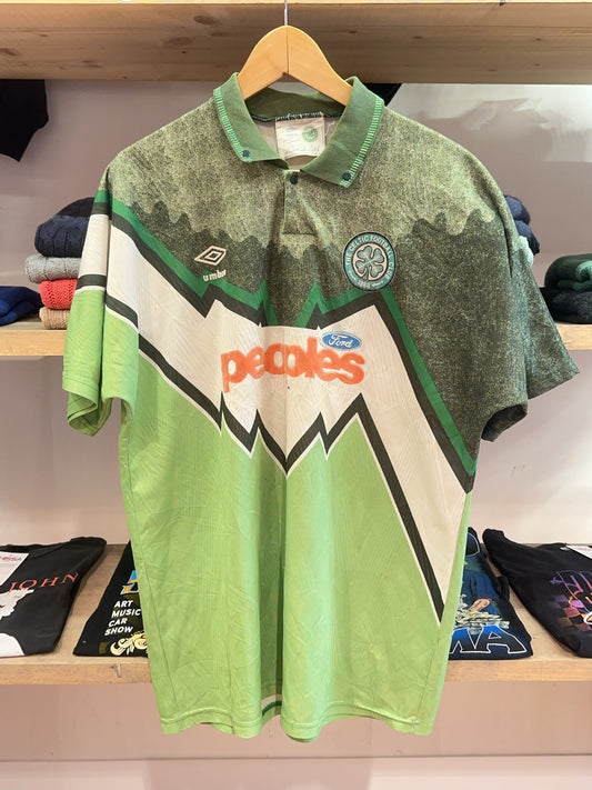 1991-1992 Celtic FC Umbro Away Football Shirt - L