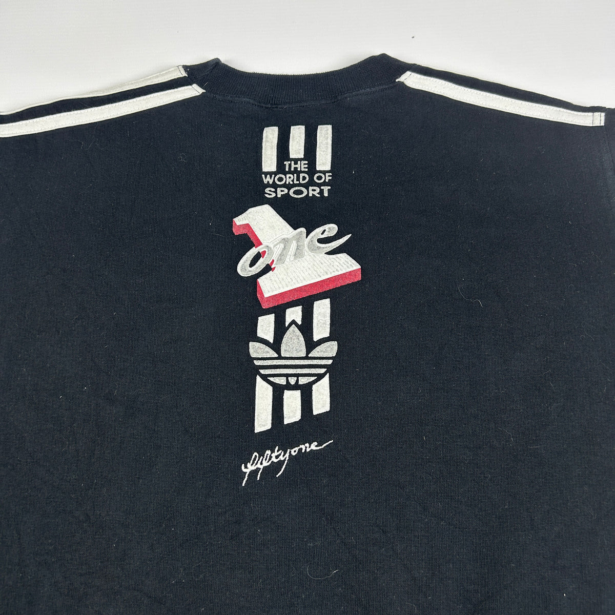 S - Vintage 1990's Adidas Black Crewneck Sweatshirt