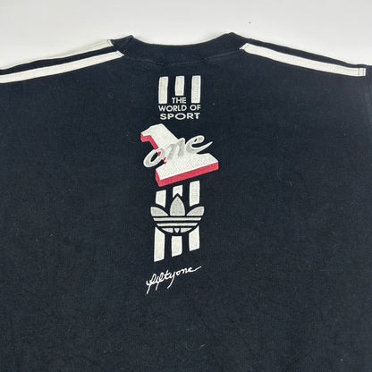 S - Vintage 1990's Adidas Black Crewneck Sweatshirt