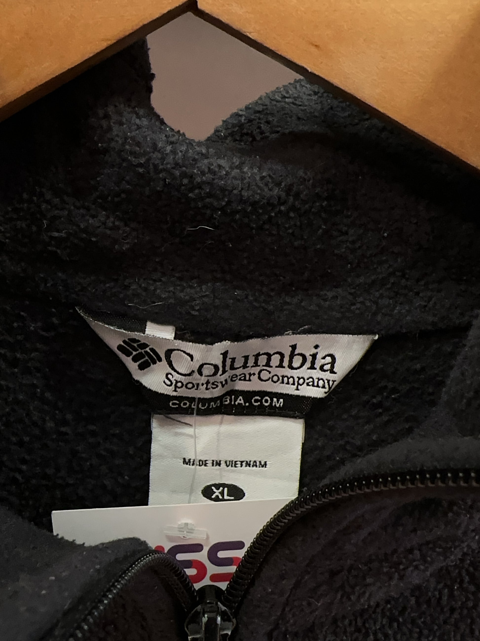 Columbia Black Full-Zip Fleece Jacket - XL