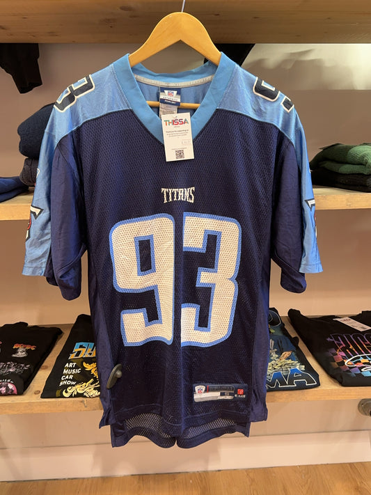 S - 2002-2011 Tennessee Titans Reebok Football Shirt Vanden Bosch #93