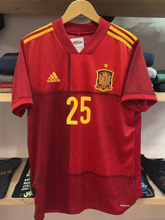 2020-21 Spain Adidas Home Football Shirt 25 - M