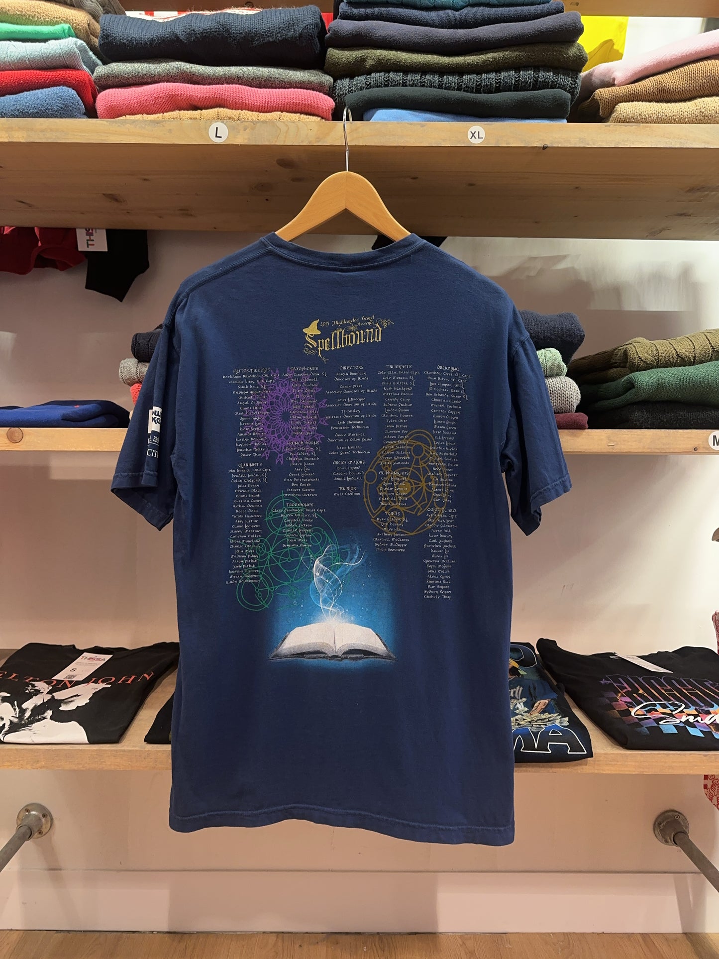 2015 Highlander Band Spellbound Wizard Graphic T-Shirt