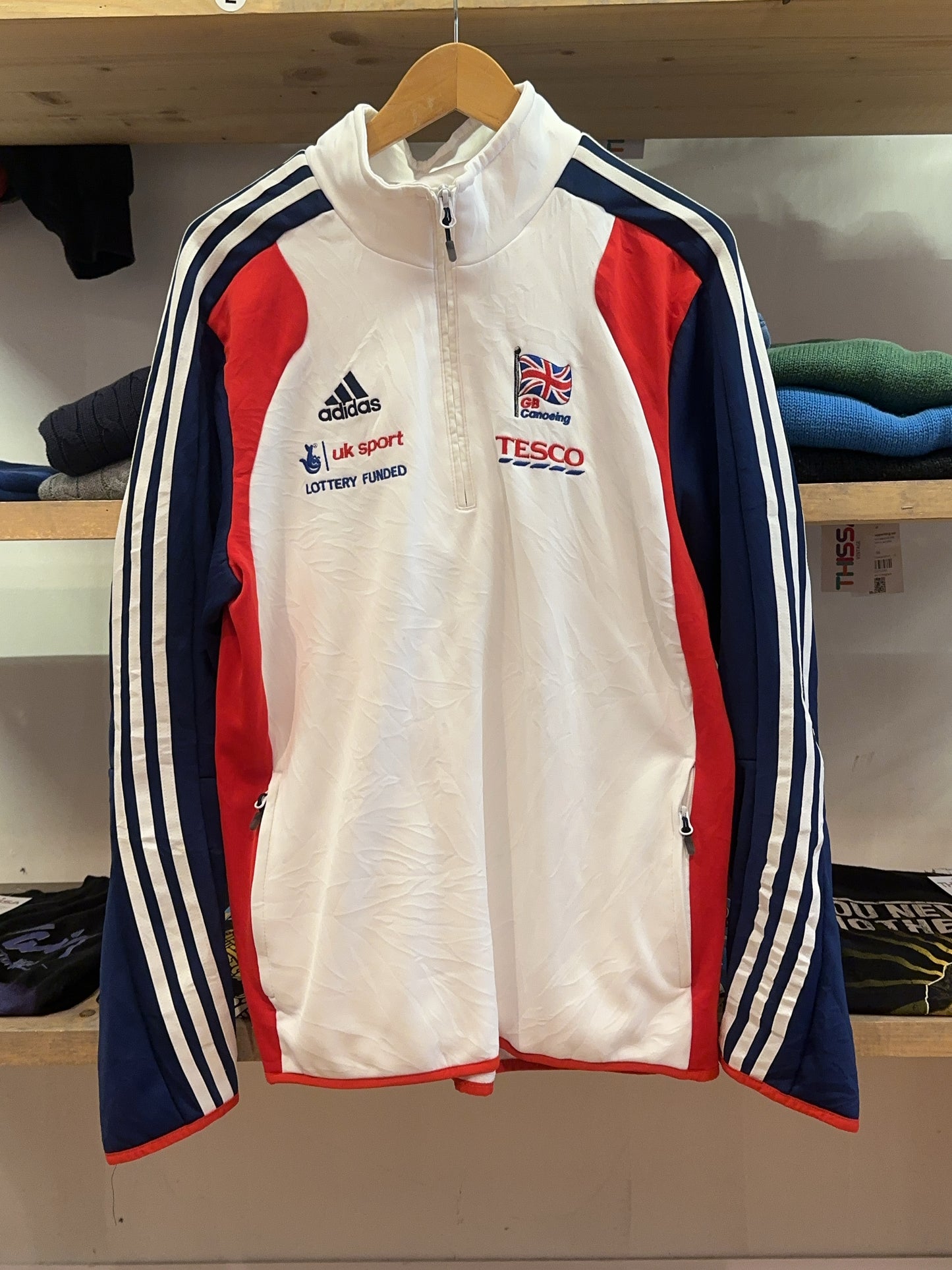 L - 2000's Adidas Great Britain Canoeing Track Jacket