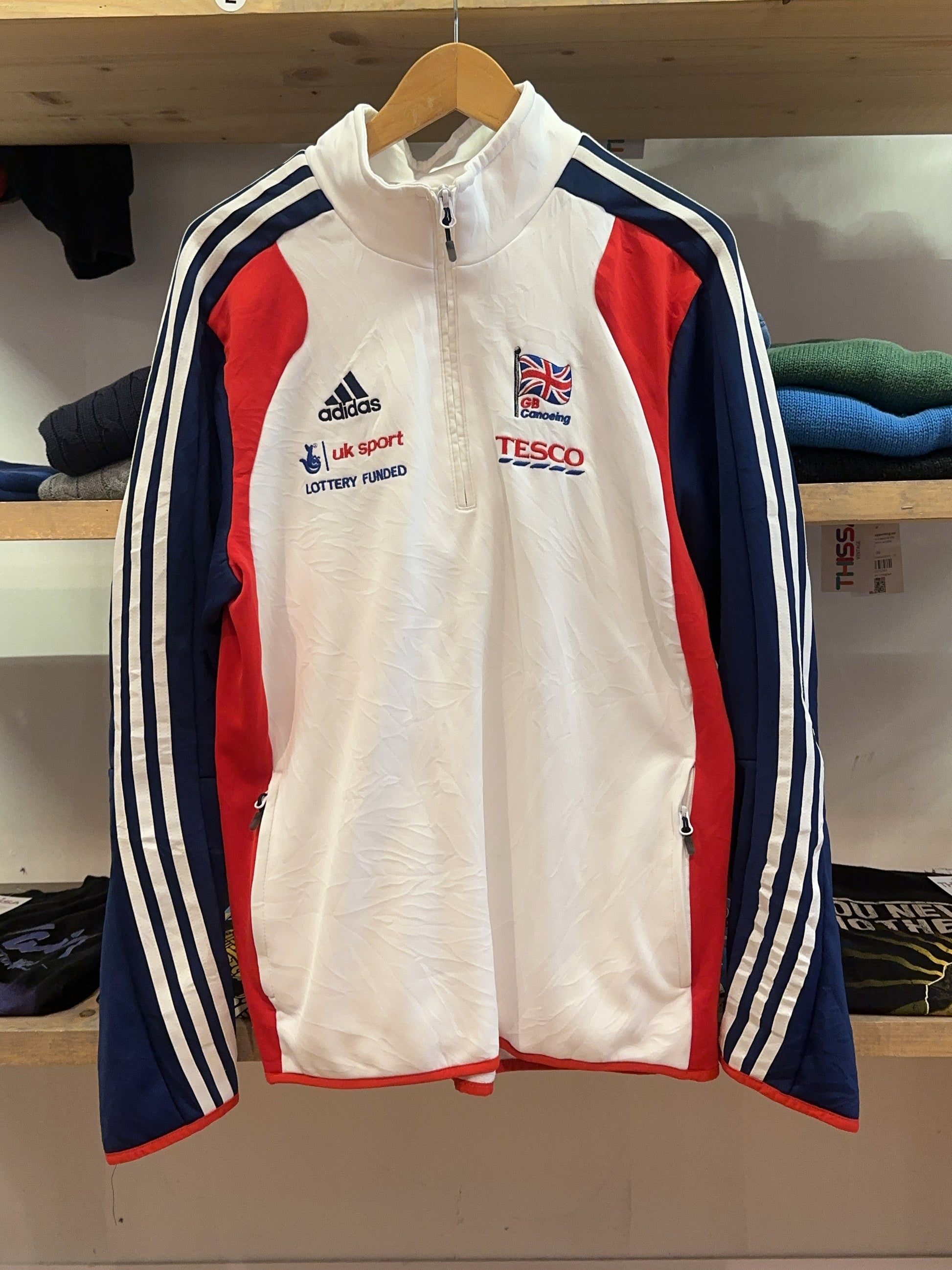 L - 2000's Adidas Great Britain Canoeing Track Jacket