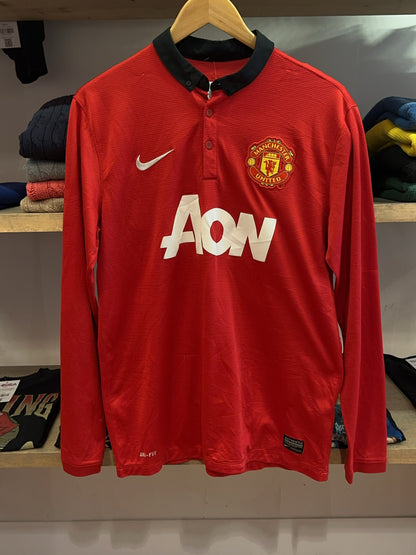 2013-14 Manchester United Nike Home Football Shirt - M