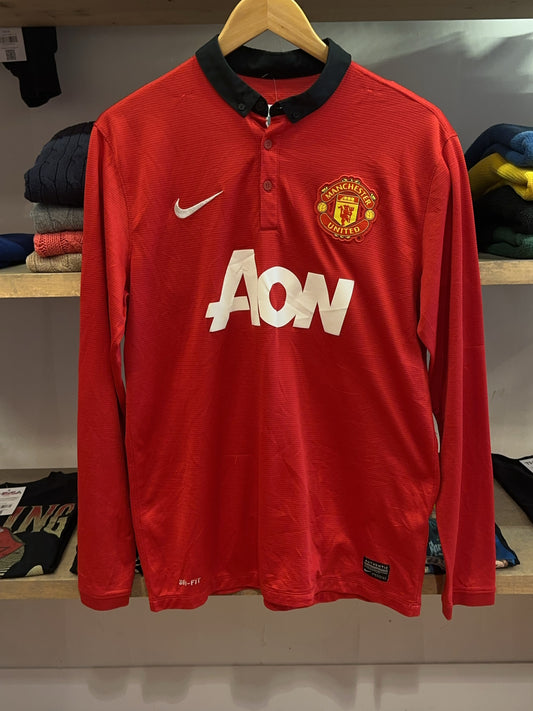 2013-14 Manchester United Nike Home Football Shirt - M