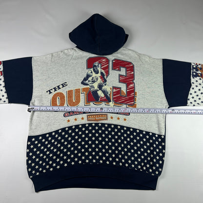 S - 1990's Michael Jordan The Outdoor Game Corporation Retro Basketball Hoodie